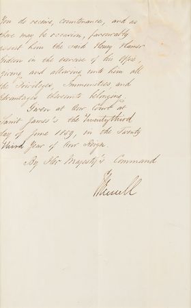Lot #304 Queen Victoria Document Signed - Image 2