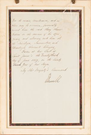 Lot #304 Queen Victoria Document Signed - Image 4