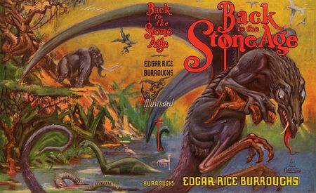 Lot #440 Edgar Rice Burroughs: Back to the Stone Age Original Unused Dust Jacket - Image 2