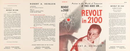 Lot #455 Robert A. Heinlein: Revolt in 2100 Original Unused Dust Jacket - Image 1