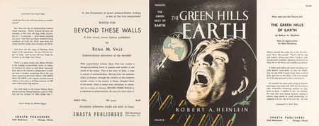 Lot #457 Robert A. Heinlein: The Green Hills of Earth Original Unused Dust Jacket - Image 1