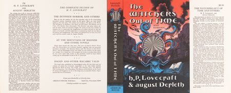 Lot #462 H. P. Lovecraft: The Watchers Out of Time and Others Original Unused Dust Jacket - Image 1