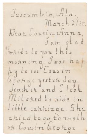 Lot #225 Helen Keller Autograph Letter Signed (Early, c. 1890) - Image 1