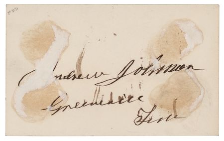 Lot #142 Andrew Johnson Signature - Image 2