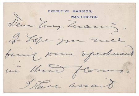 Lot #96 Rose Cleveland Autograph Letter Signed