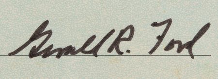 Lot #56 Gerald Ford Signed Check as President - Rare Uncashed 'Christmas' Check - Image 2