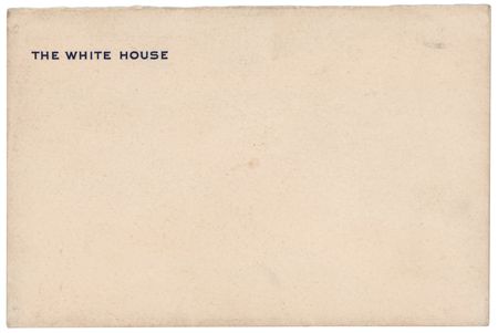 Lot #140 Lou Henry Hoover Signed White House Card - Image 2