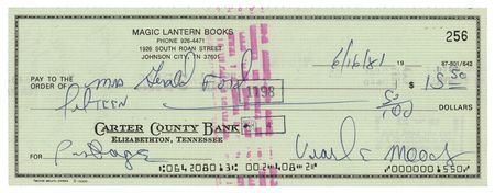 Lot #110 Betty Ford Signed Check - Image 2