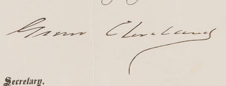 Lot #92 Grover Cleveland Document Signed, Regulating Emissions in New York - Image 3