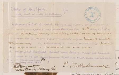 Lot #92 Grover Cleveland Document Signed, Regulating Emissions in New York - Image 4