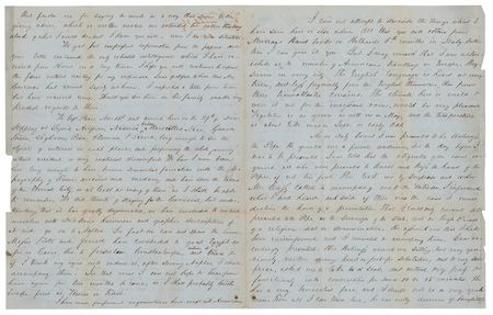 Lot #26 Millard Fillmore Autograph Letter Signed on Franklin Pierce's Government and an Audience with Pope Pius IX - Image 2