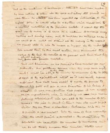 Lot #21 John Tyler Autograph Manuscript Speech - 
