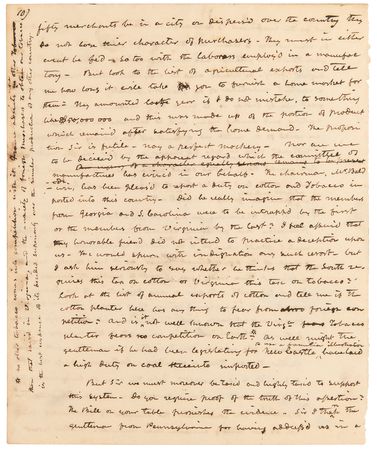 Lot #21 John Tyler Autograph Manuscript Speech - 