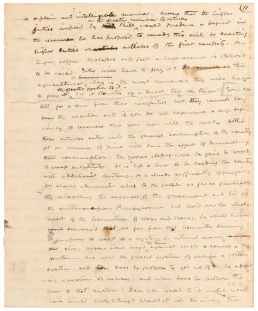Lot #21 John Tyler Autograph Manuscript Speech - 