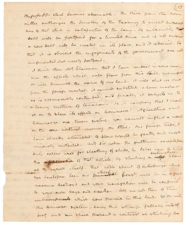 Lot #21 John Tyler Autograph Manuscript Speech - 
