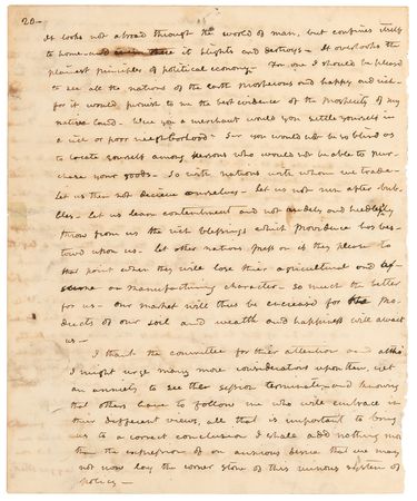 Lot #21 John Tyler Autograph Manuscript Speech - 