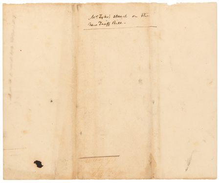 Lot #21 John Tyler Autograph Manuscript Speech - 