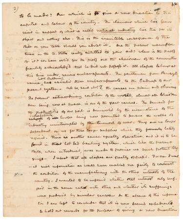 Lot #21 John Tyler Autograph Manuscript Speech - 