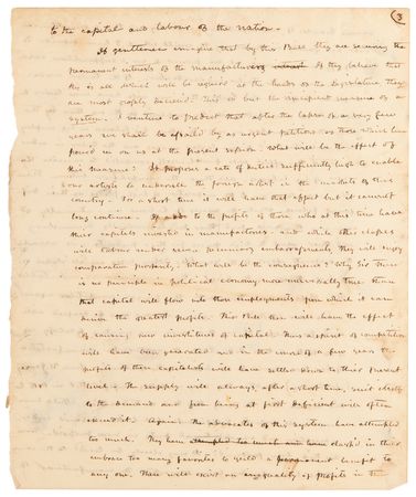 Lot #21 John Tyler Autograph Manuscript Speech - 