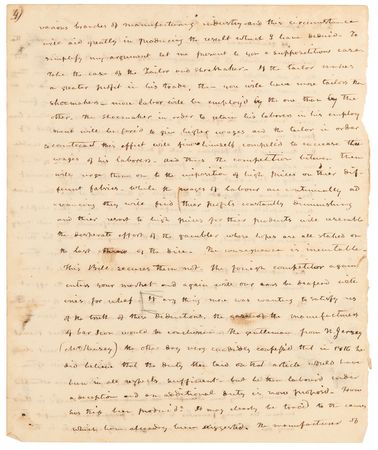 Lot #21 John Tyler Autograph Manuscript Speech - 