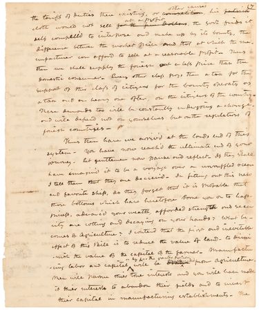 Lot #21 John Tyler Autograph Manuscript Speech - 