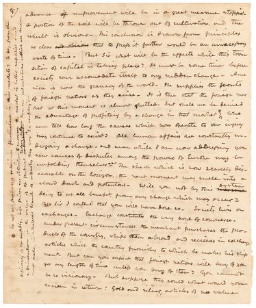 Lot #21 John Tyler Autograph Manuscript Speech - 