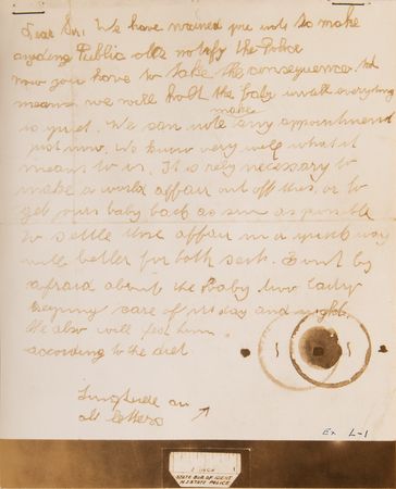 Lot #285 Lindbergh Kidnapping: Bruno Richard Hauptmann Trial Evidence Photographs - Image 8