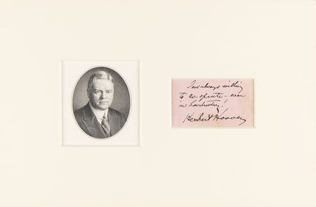 Lot #138 Herbert Hoover Signature and Typed Letter Signed - Image 2