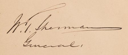 Lot #358 William T. Sherman Signed Book - Memoirs - Image 2