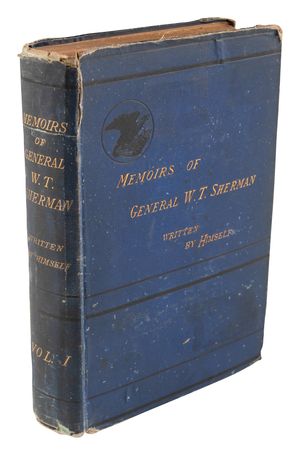 Lot #358 William T. Sherman Signed Book - Memoirs - Image 3