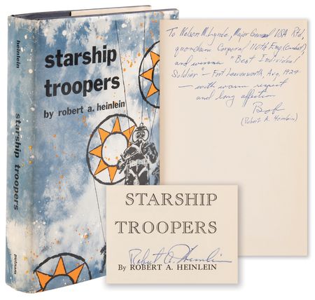 Lot #458 Robert A. Heinlein Twice-Signed Book - Starship Troopers - Image 1