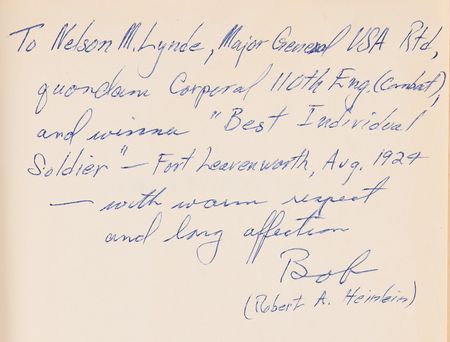 Lot #458 Robert A. Heinlein Twice-Signed Book - Starship Troopers - Image 2