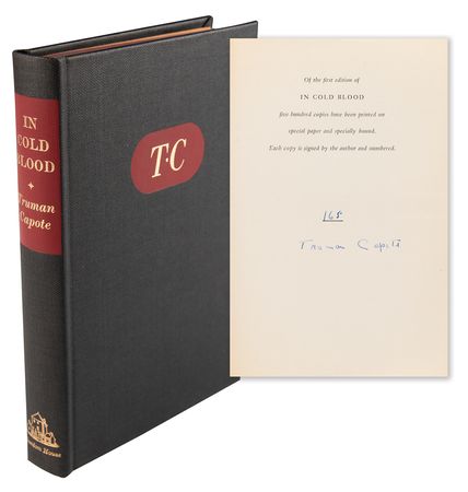 Lot #445 Truman Capote Signed Book - In Cold Blood (Ltd. Ed. # 165/500) - Image 1