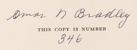 Lot #342 Omar Bradley Signed Book - A Soldier's Story (Ltd. Ed. #346/750) - Image 2