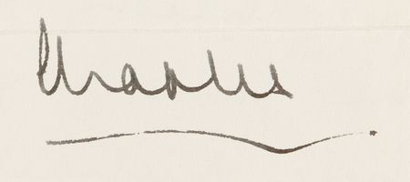 Lot #277 King Charles III Autograph Letter Signed on the Birth of a Prince - 