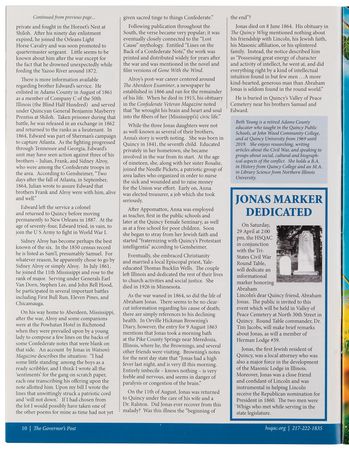 Lot #36 Abraham Lincoln: The Civil War Scrapbook of Abraham Jonas, State Legislator, Valued Friend of Lincoln, Father of Union and Confederate Soldiers - Containing (120+) Pages of Period Clippings and Publications (Both Sides of the Conflict) - Image 11