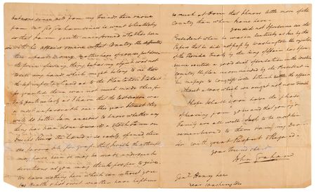 Lot #11 John Quincy Adams Franking Signature as Secretary of State - Image 2