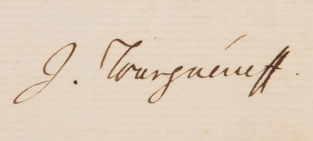Lot #436 Ivan Turgenev Autograph Letter Signed, Months After the Publication of Fathers and Sons (1862) - Image 4