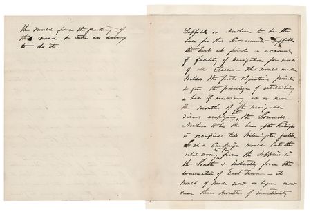 Lot #39 U. S. Grant Civil War-Dated Handwritten Statement Directed to Henry Halleck for a Potential North Carolina Campaign - Image 3