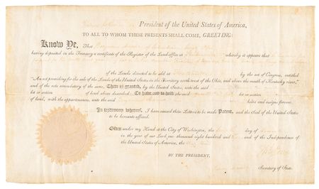 Lot #7 Thomas Jefferson and James Madison Document Signed as President and Secretary of State - On the Very Day Madison Was Voted as the Next U.S. President - Image 1