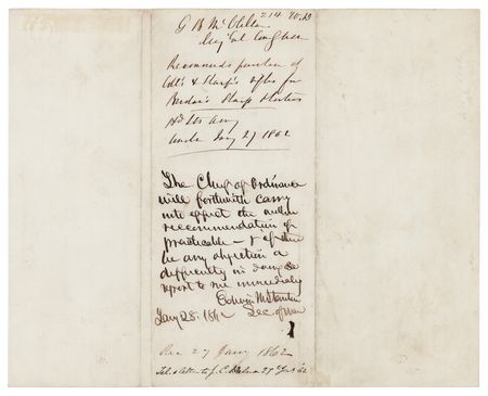 Lot #323 George McClellan War-Dated Autograph Letter Signed on the Berdan Sharp Shooters - Image 3