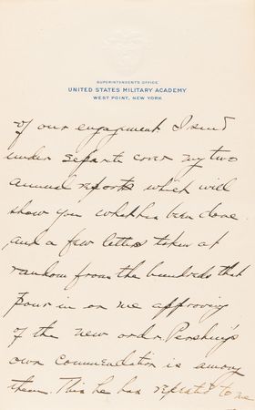 Lot #329 Douglas MacArthur 11-Page Autograph Letter Signed to His Fiancée on the Jealous Advances of General John J. Pershing - Image 10