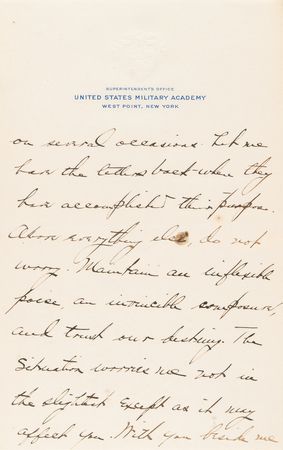 Lot #329 Douglas MacArthur 11-Page Autograph Letter Signed to His Fiancée on the Jealous Advances of General John J. Pershing - Image 11