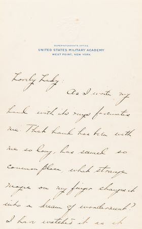 Lot #329 Douglas MacArthur 11-Page Autograph Letter Signed to His Fiancée on the Jealous Advances of General John J. Pershing - Image 2