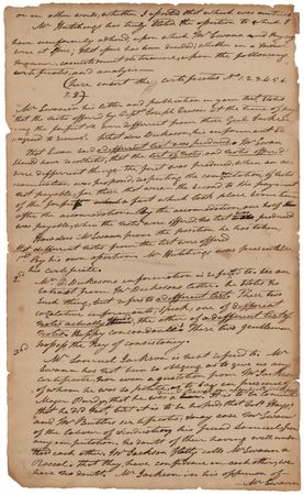 Lot #13 Andrew Jackson Autograph Letter Signed, Preceding a Duel: 