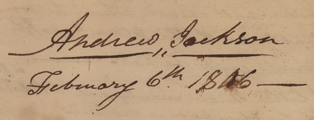 Lot #13 Andrew Jackson Autograph Letter Signed, Preceding a Duel: 