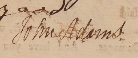 Lot #3 John Adams Twice-Signed Legal Document, Months Before the Boston Tea Party - Image 3