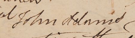 Lot #3 John Adams Twice-Signed Legal Document, Months Before the Boston Tea Party - Image 4