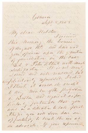 Lot #29 Franklin Pierce Autograph Letter Signed, Alluding to the Lincoln-Douglas Debates: 
