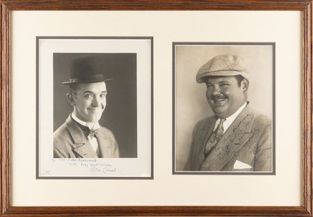 Lot #472 Laurel and Hardy (2) Signed Photographs - Image 1